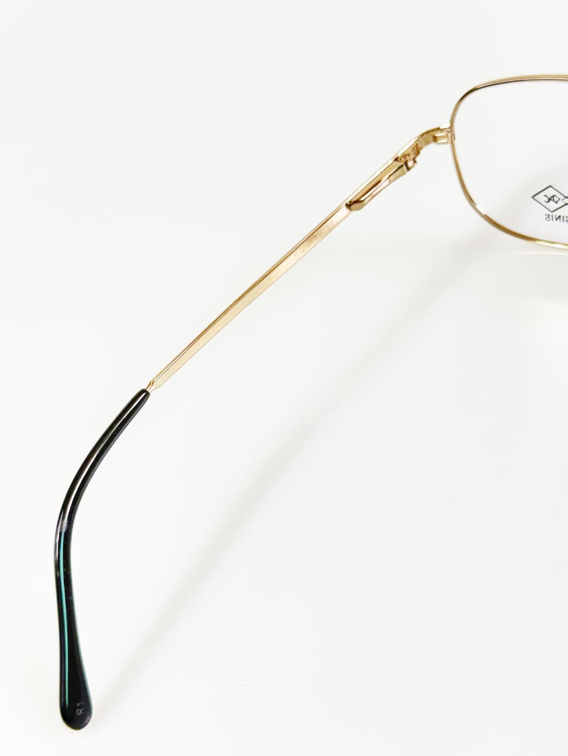 90s ROSSINIS 골드 메탈 슬림 스퀘어 빈티지 안경 상품이미지7