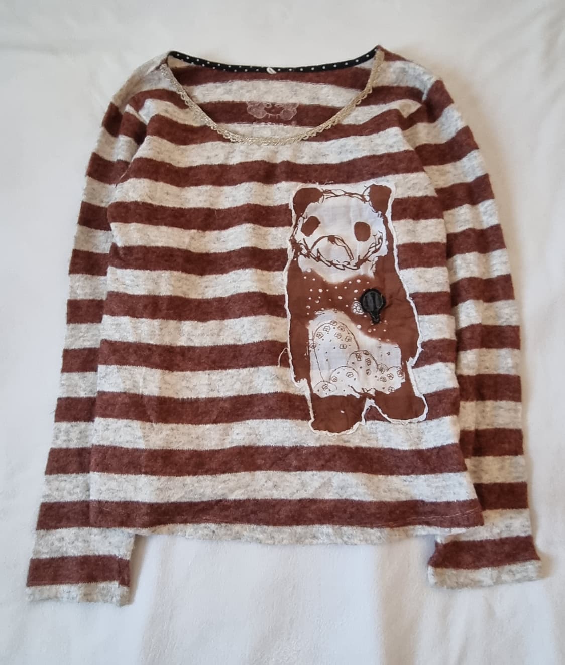 빈티지 모리걸 하구미 스트라이프 티셔츠 상품이미지1