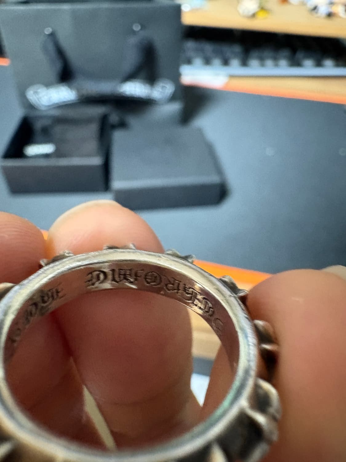 크롬하트 스타밴드 링 19호 상품이미지5