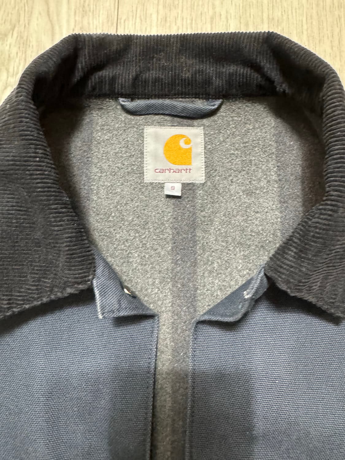 칼하트 초어코트 네이비 워크자켓 상품이미지4