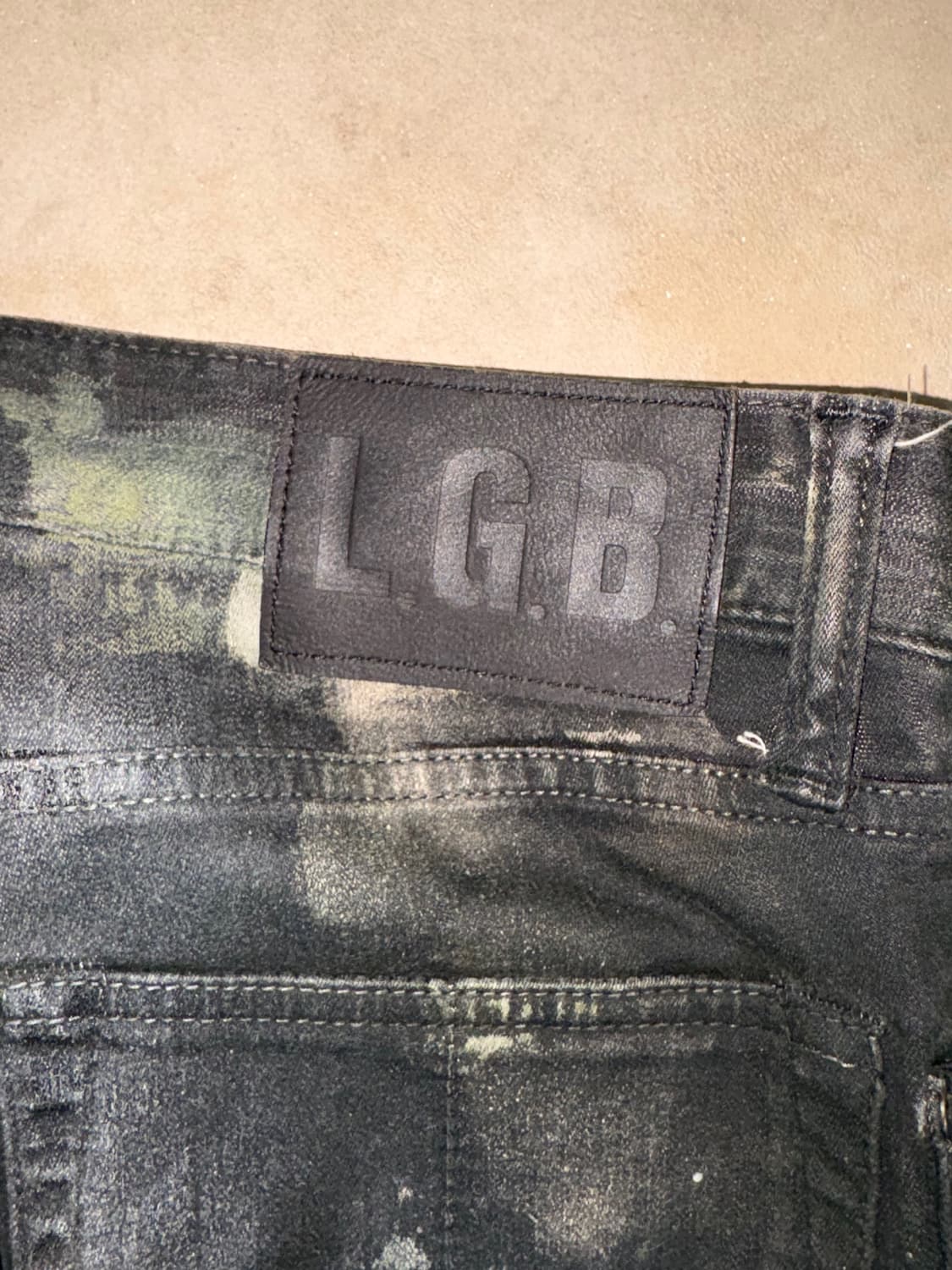 [29] L.G.B S-WOLF Mud Dyed Flare Denim 상품이미지4