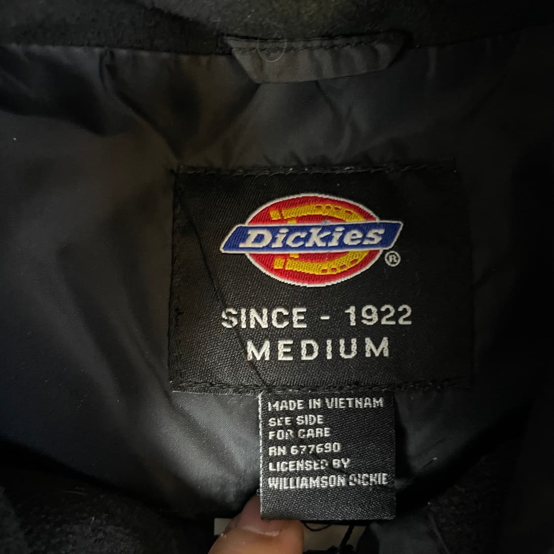 디키즈 화이트로고 베이직 경량 패딩 M 상품이미지5