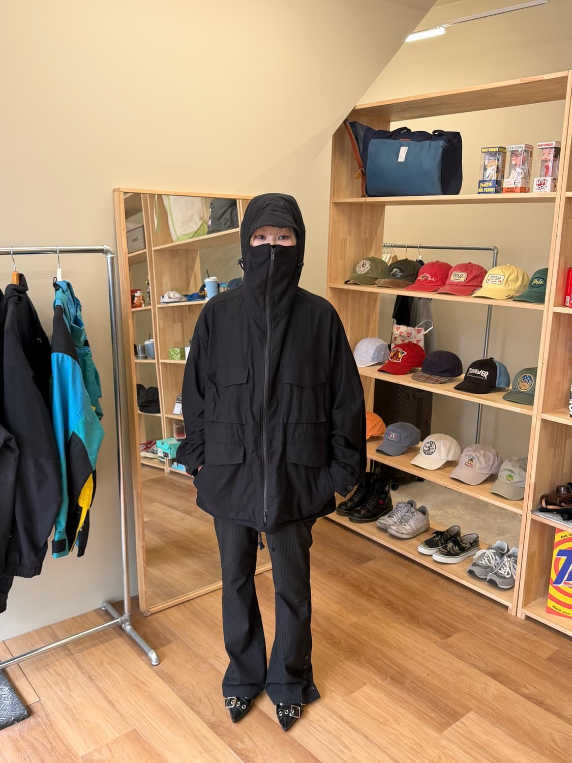 요지야마모토 뿌르옴므 후드 블루종 상품이미지2