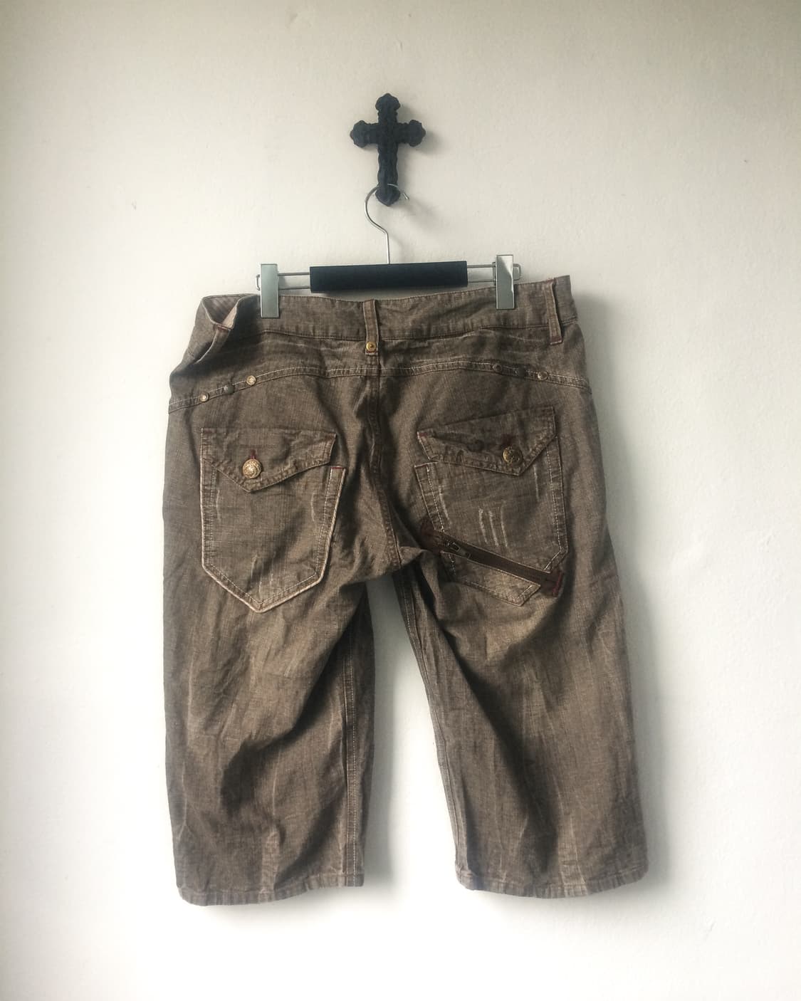 Grunge mood washing half pants 상품이미지2