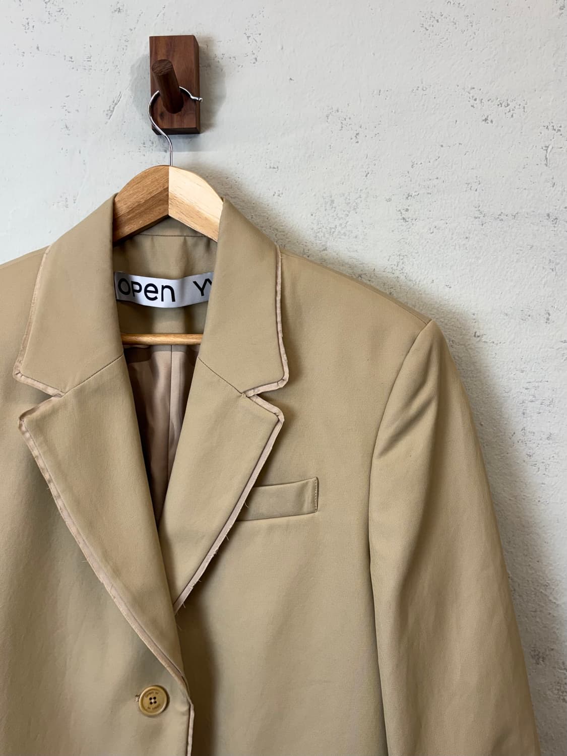 오픈와이와이 베이지 싱글 블레이저 자켓 상품이미지3