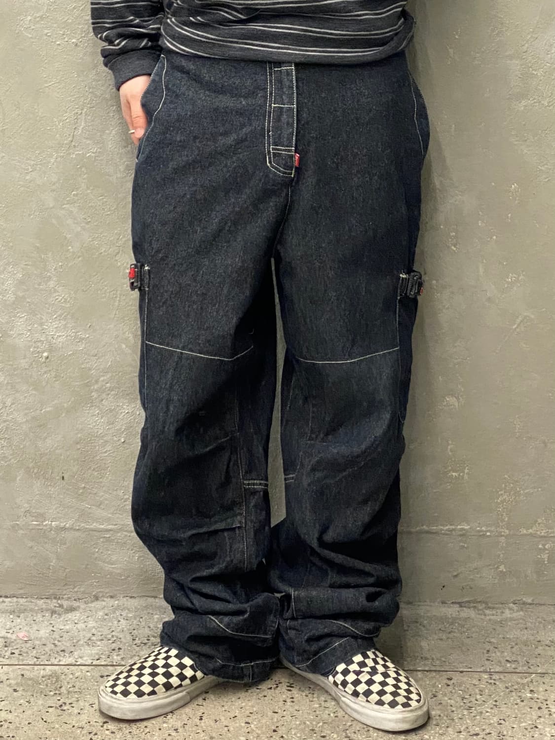 [30] ECKO UNLTD  에코언리밋 올드스쿨 데님 카고 와이드팬츠 상품이미지9