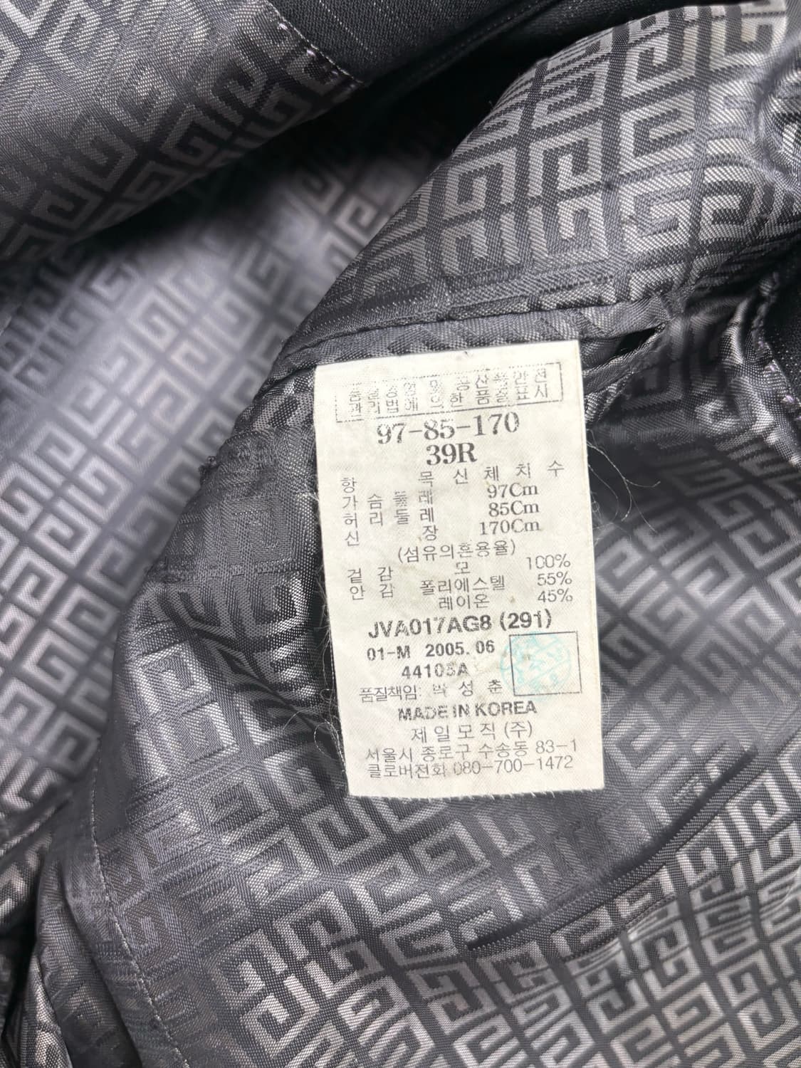 지방시 스트라이프 블랙 자켓 상품이미지7