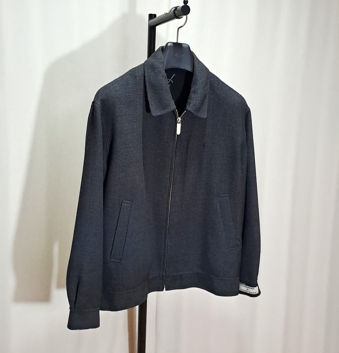 (택포) 입생로랑 YSL 캐시미어 혼용 울 블루종 100 B691 상품이미지2