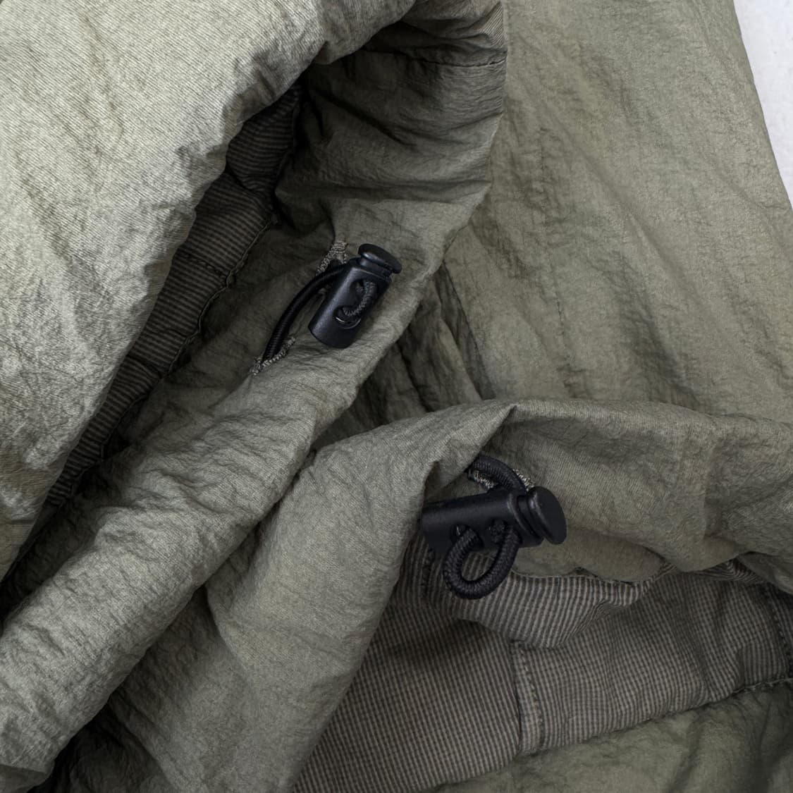 폴리테루 하이커 다이드 고프코어 카키 나일론 점퍼 자켓 상품이미지6