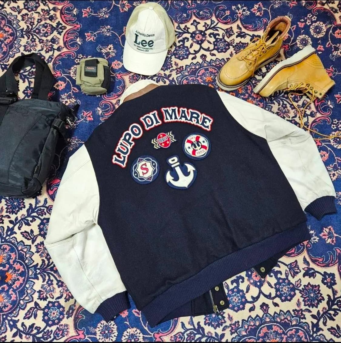 Lupo Di Mare Sina Cova in Japan 가죽 울 패치드 상품이미지2