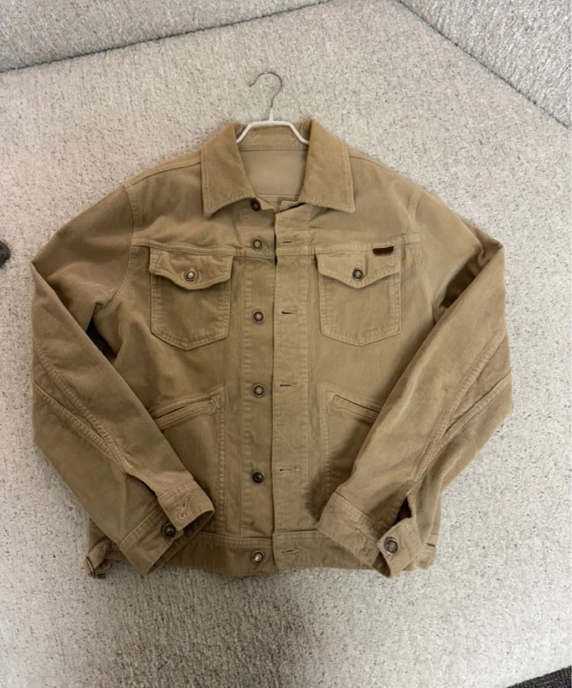 [48] 톰포드 코듀로이 트러커 자켓 베이지 상품이미지1