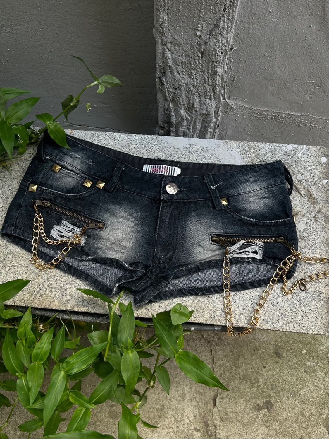 *Rare* 대장급 일본빈티지 00s 펑크 체인 숏 팬츠 상품이미지1