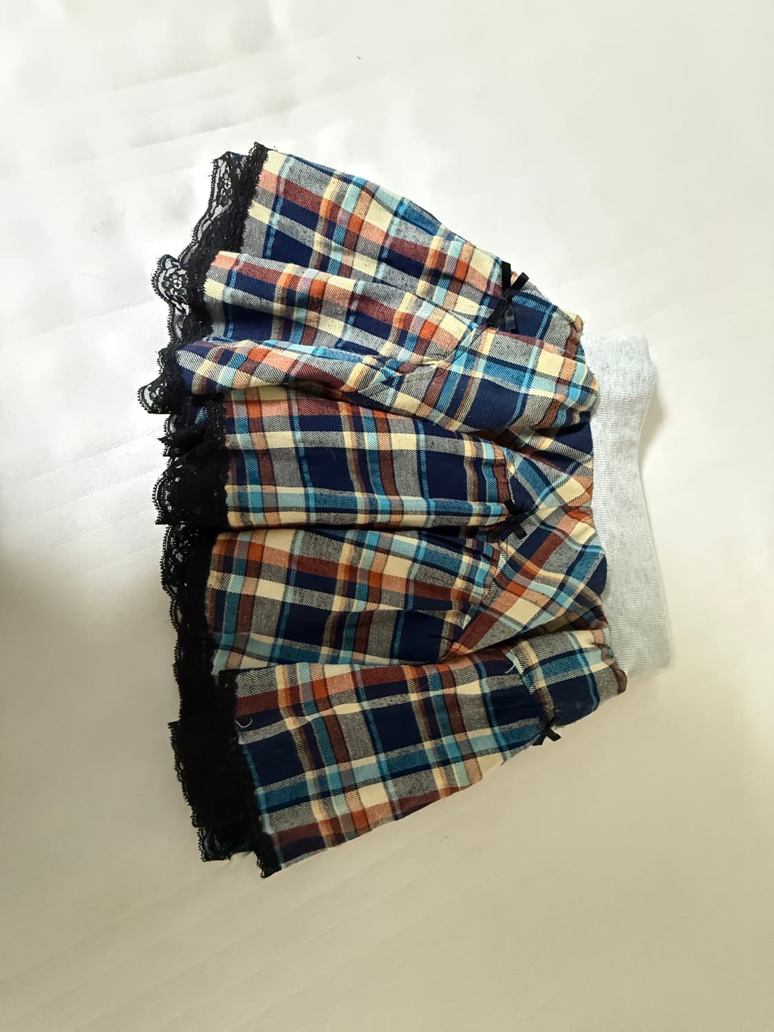 큐빈티지 너드 레이스 리본 스커트 상품이미지2