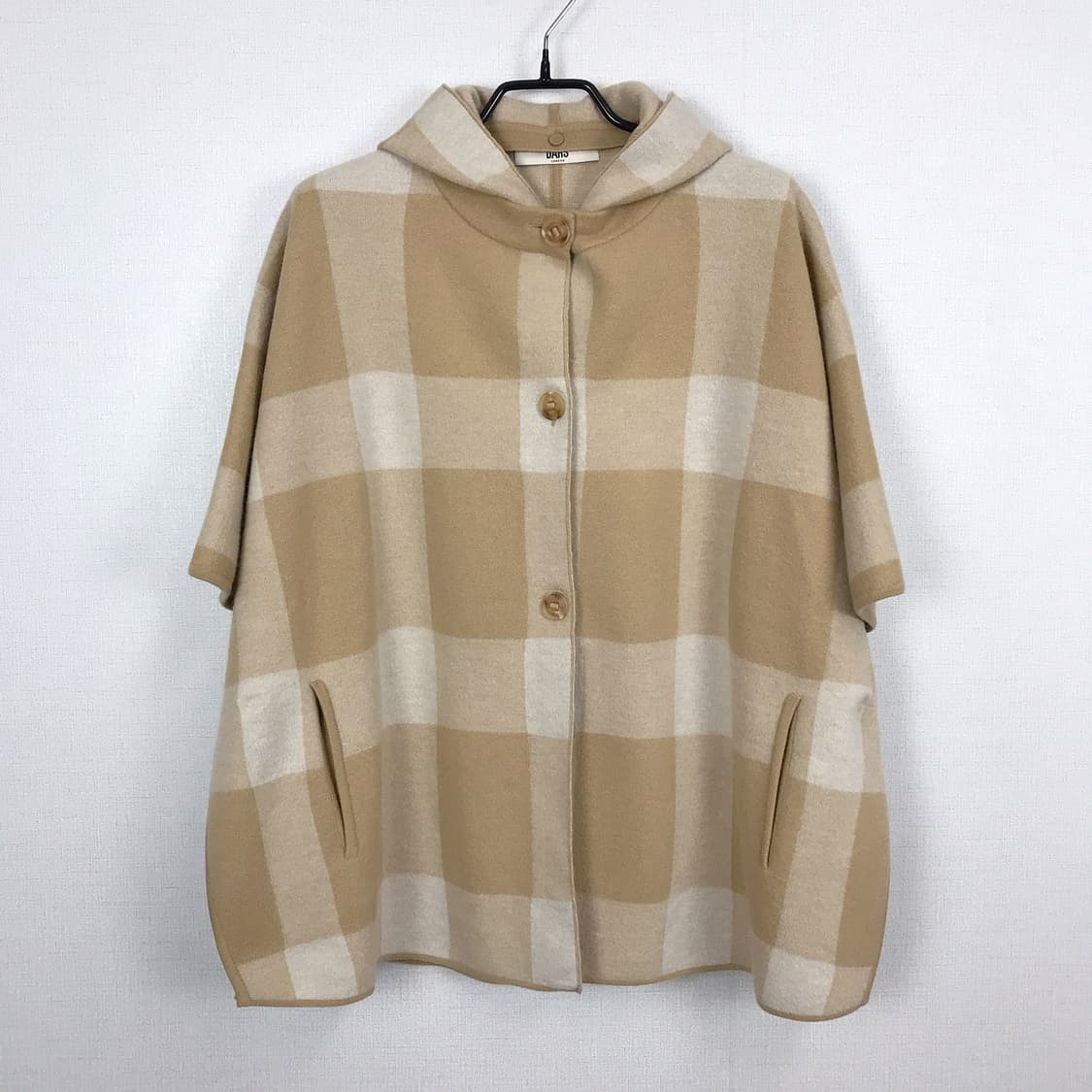 닥스 DAKS 후드 케이프 울 여성 가디건 상품이미지2