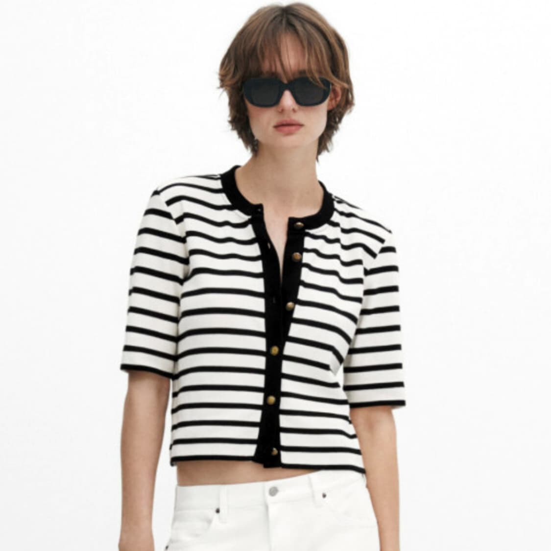 마시모두띠(Massimo Dutti) 스트라이프 코튼가디건 55 상품이미지2