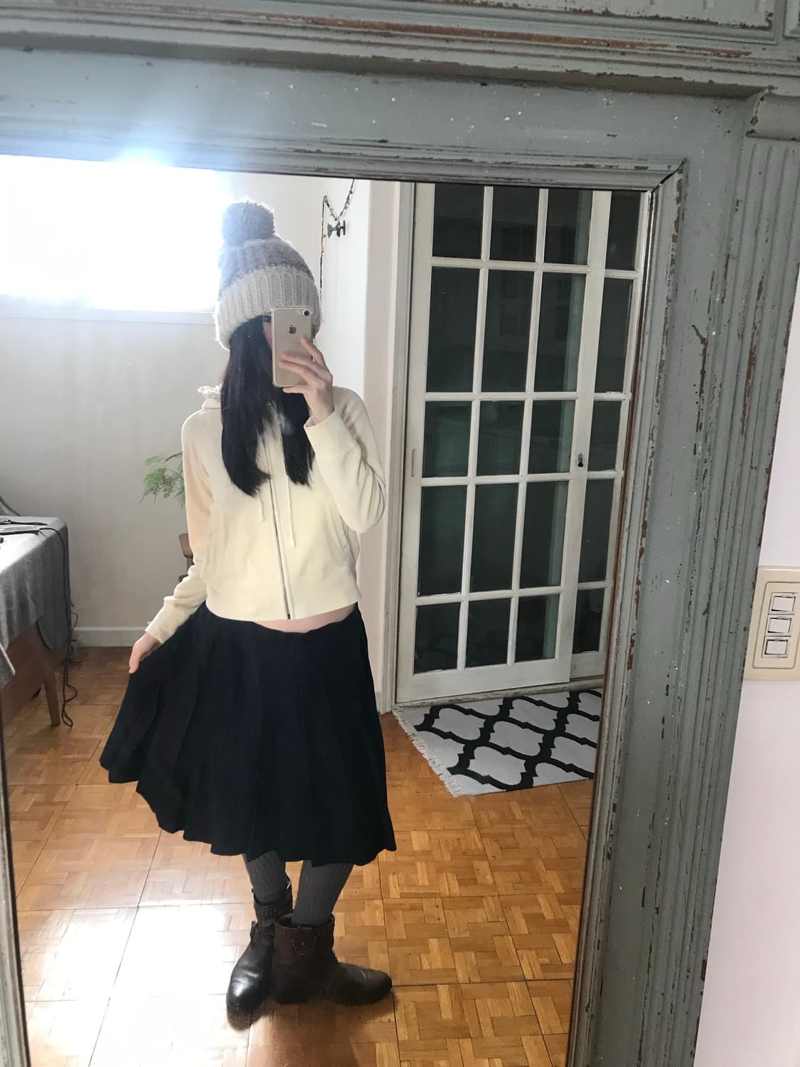 vintage lace zip-up hoodie 상품이미지3