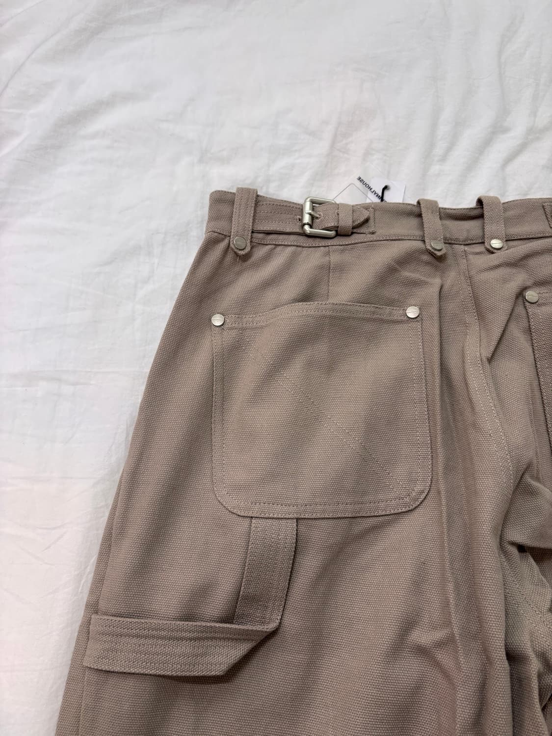STITCH DOUBLE KNEE PANTS SAND 상품이미지7