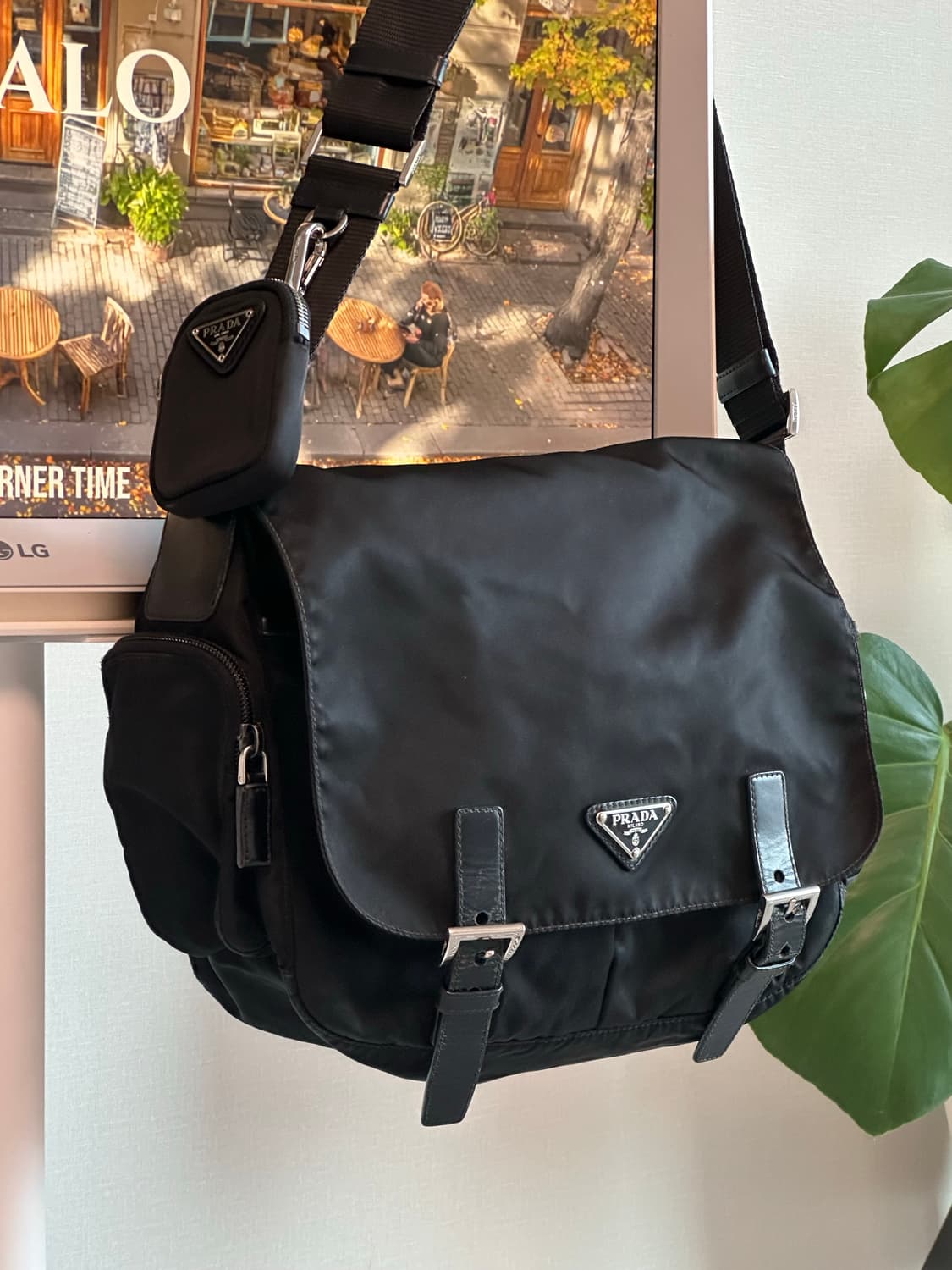 프라다 메신저백 나일론 포코노 테수토 숄더백 남녀공용 상품이미지2
