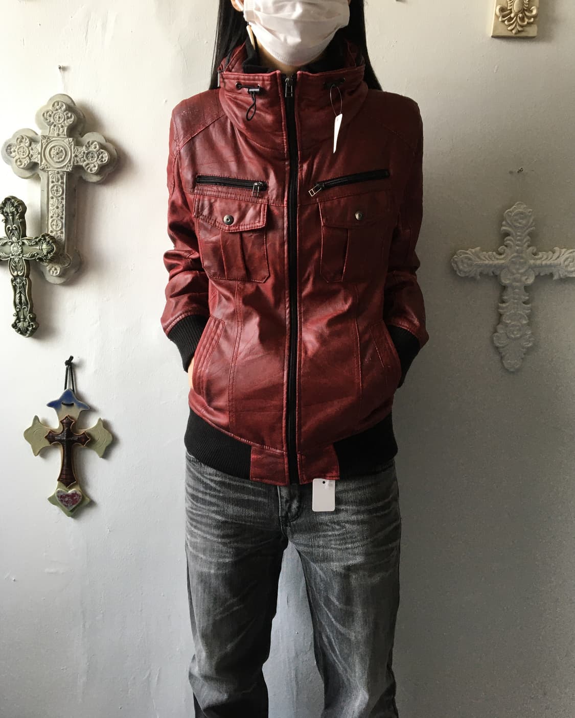 Coating high neck zip up 상품이미지10