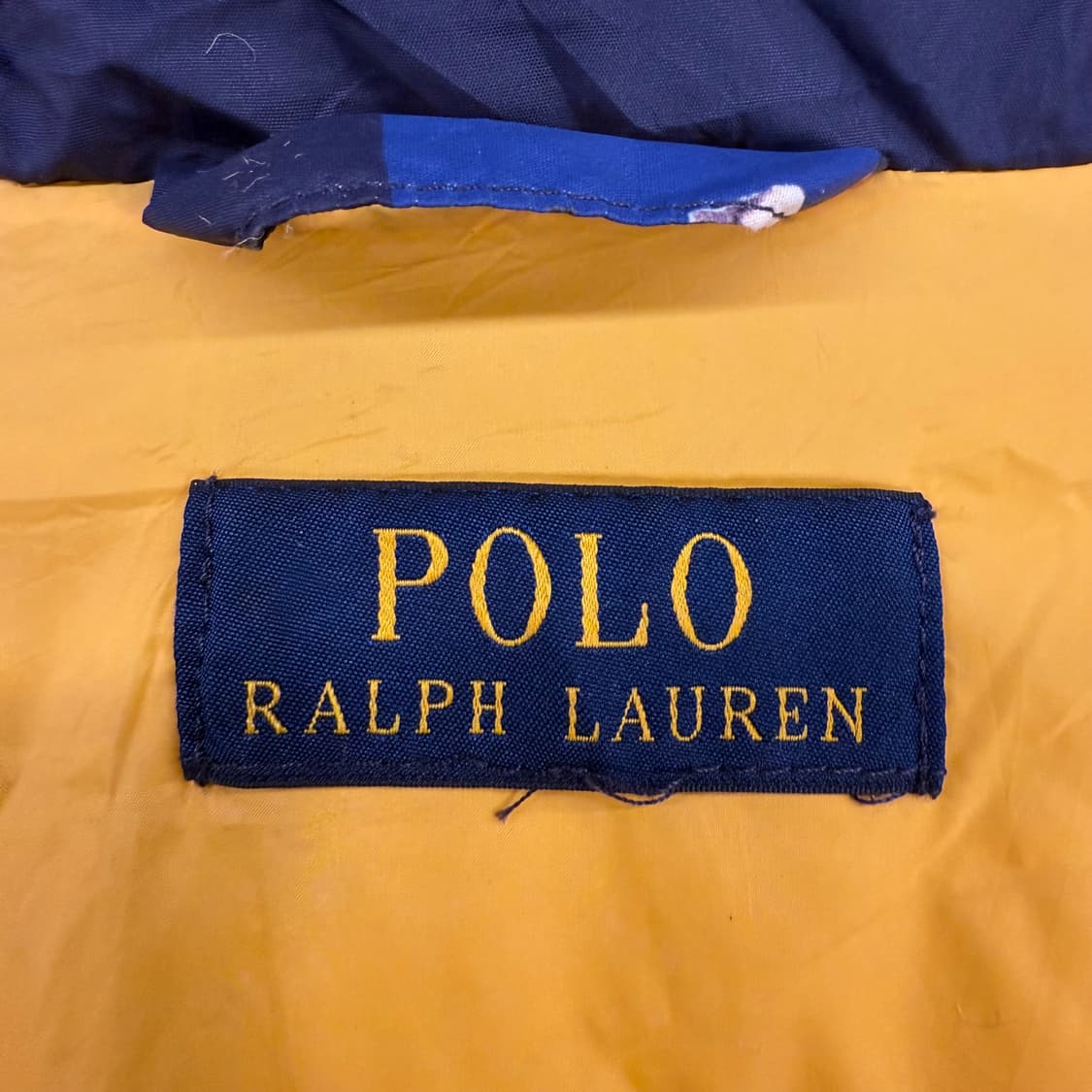 폴로 랄프로렌 럭비베어 패딩 블루/옐로우 상품이미지4