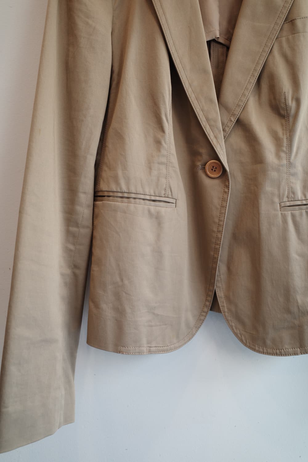 DKNY 원버튼 코튼 자켓 상품이미지4