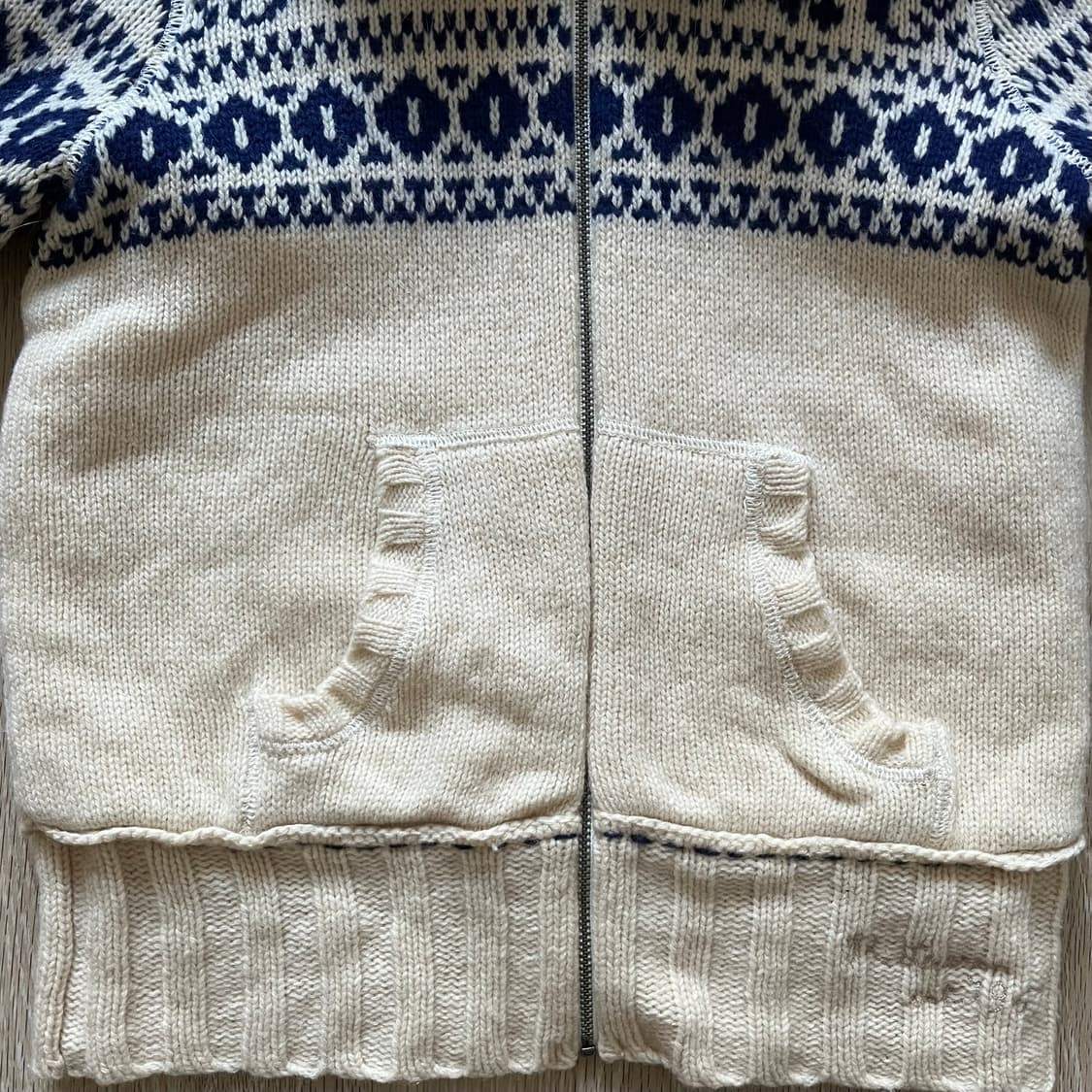 knit zip up hoodie 상품이미지5