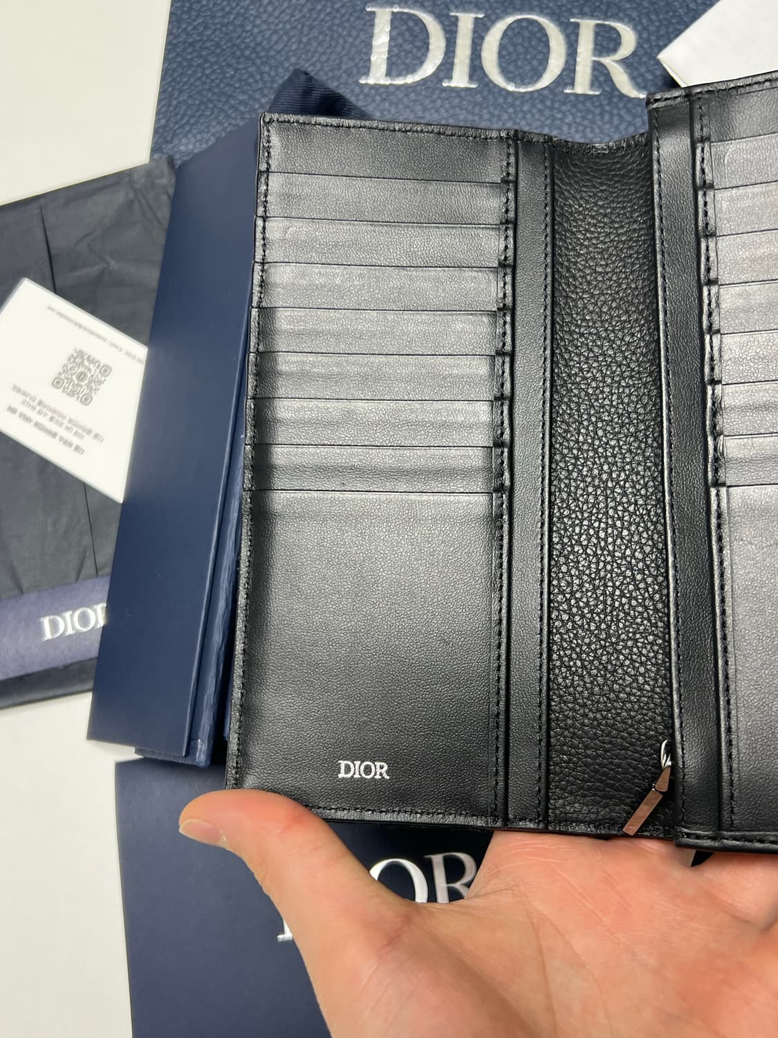 [정품] 신형 / 디올 새들 장지갑 블랙 상품이미지5
