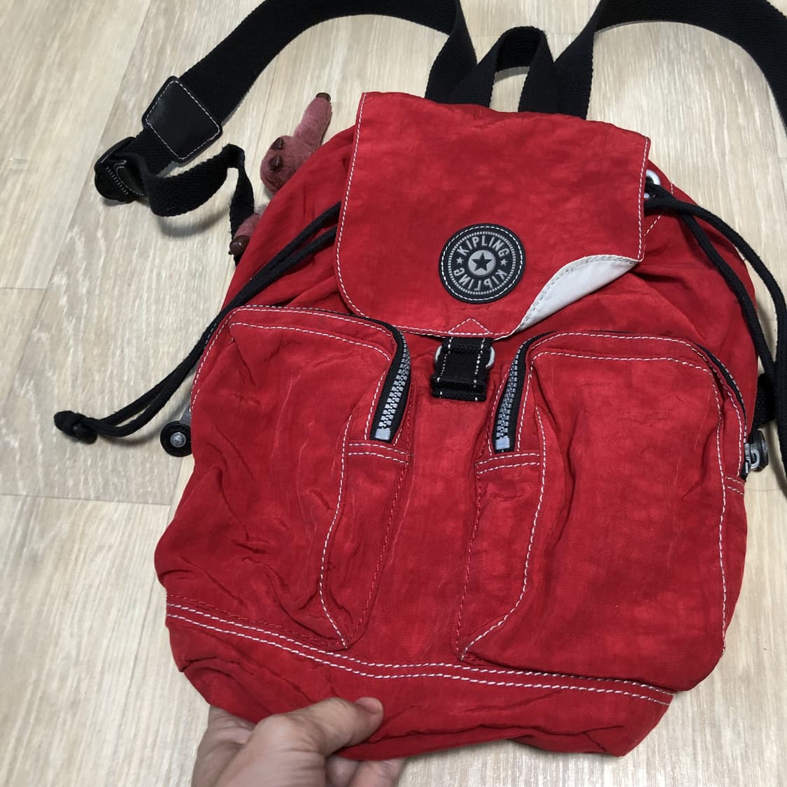 (ONE SIZE) 키플링 KIPLING 미니 백팩 레드 가방 상품이미지2