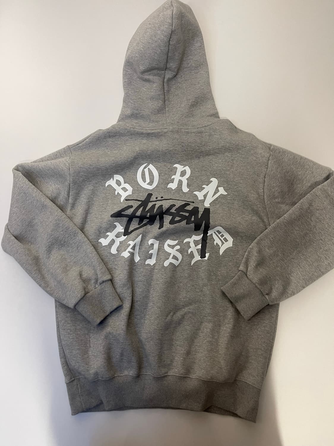 스투시 Born Raised 후드티 L 회색 상품이미지1