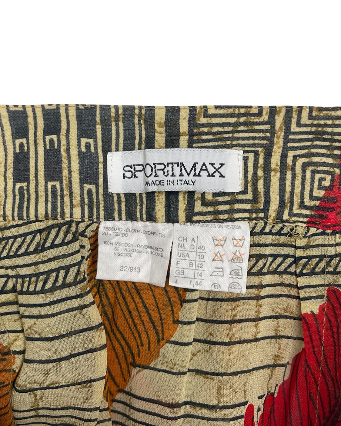 스포츠막스 초기 00s 비대칭 오리엔탈 스커트 상품이미지9