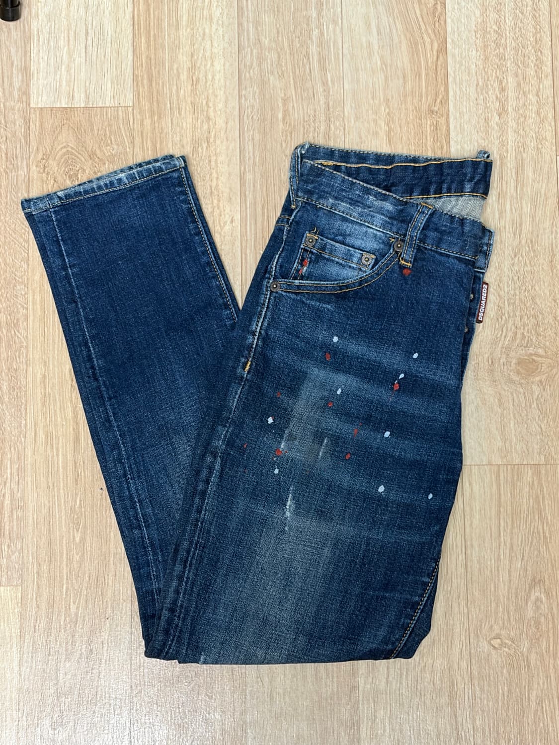 디스퀘어드2 페인트 워싱 청바지 46 상품이미지1