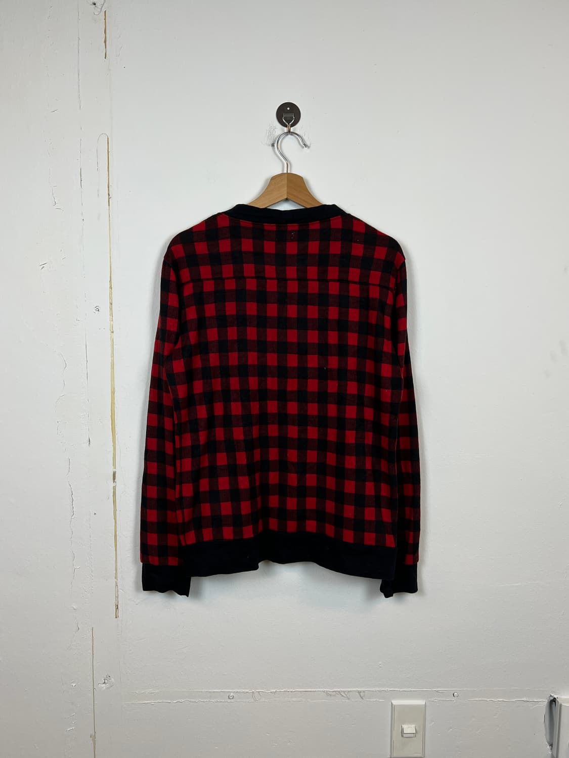 JPN VIBGYOR 레드/블랙 체크 가디건 SIZE 3 상품이미지2