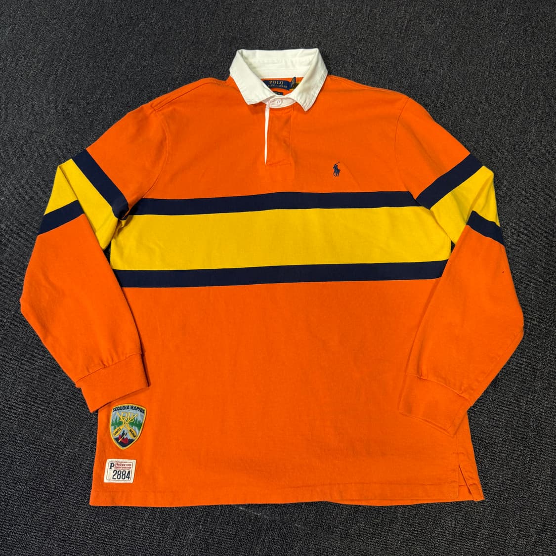 폴로 랄프로렌 오렌지 럭비 셔츠  상품이미지1