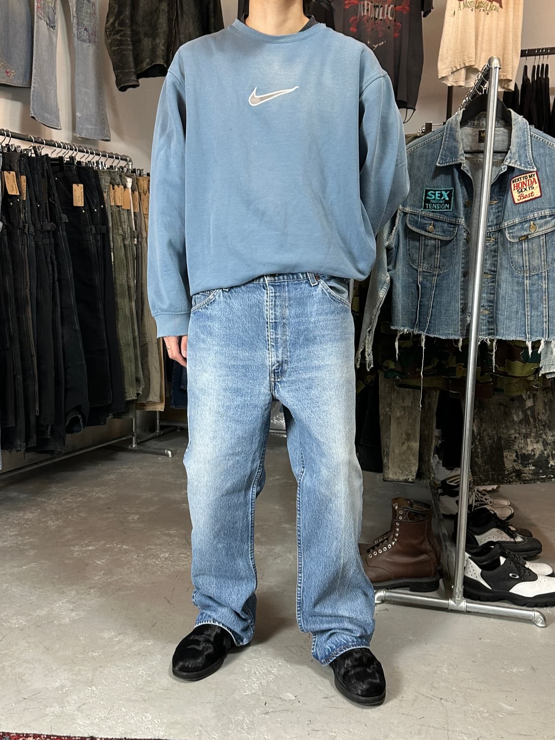 80's USA Made 빈티지 리바이스 517 오렌지탭 부츠컷 상품이미지2