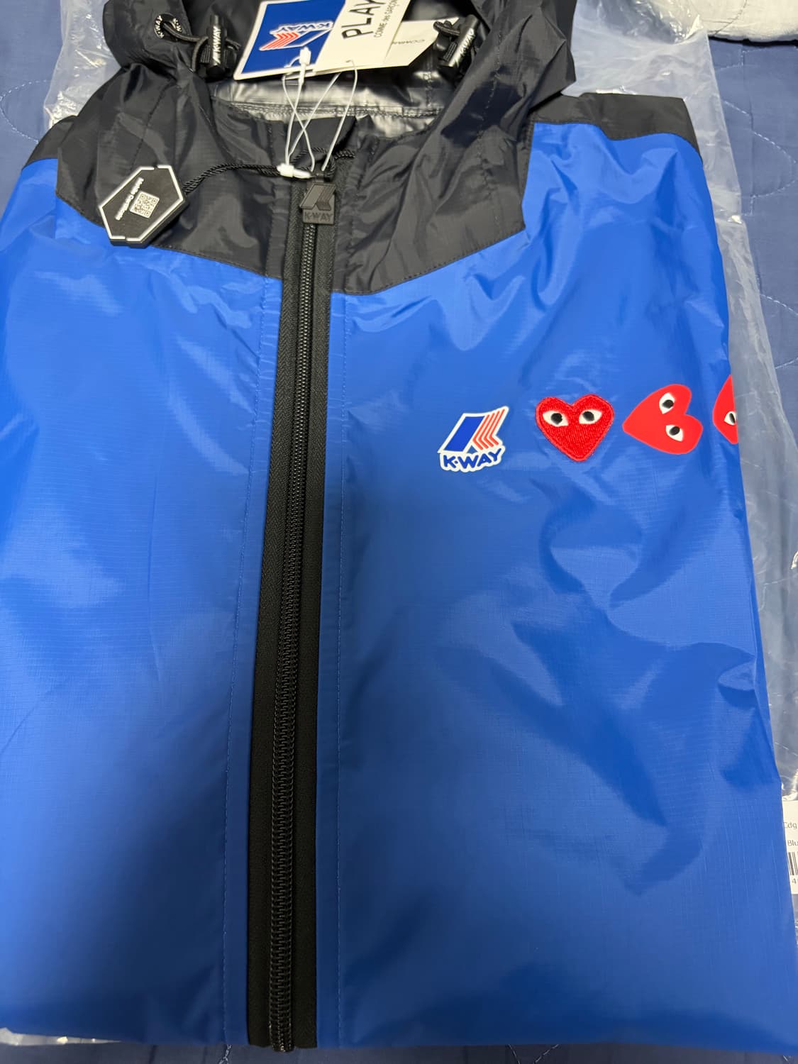 꼼데가르송 까웨 블랙 블루 xl 새상품 상품이미지3
