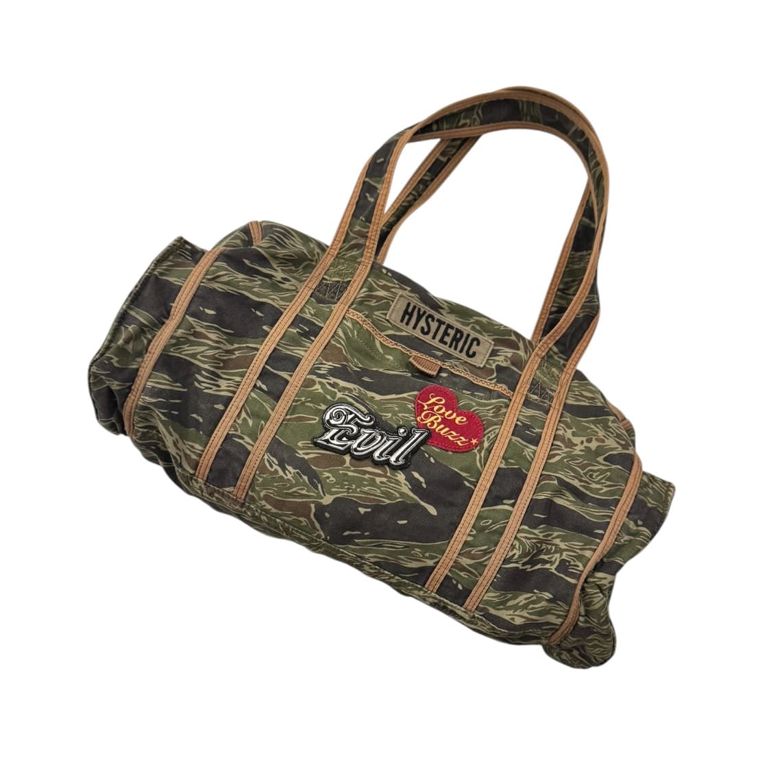 히스테릭글래머 타이거 카모 보스턴백 올리브 상품이미지1