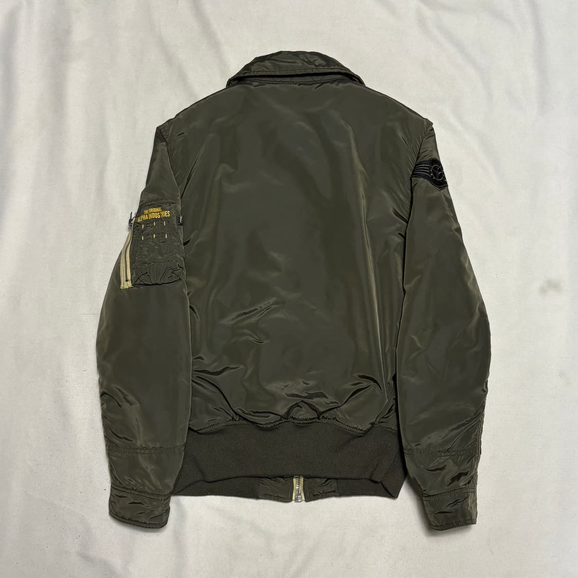 S 알파인더스트리 레이어드 B-15 봄버 자켓 상품이미지3