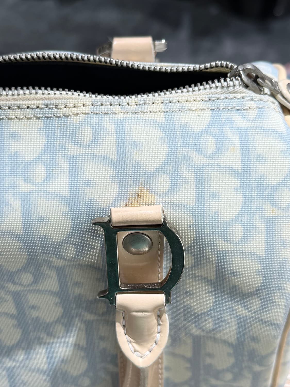 크리스찬 디올 스카이블루 오블리크 보스턴백 상품이미지10