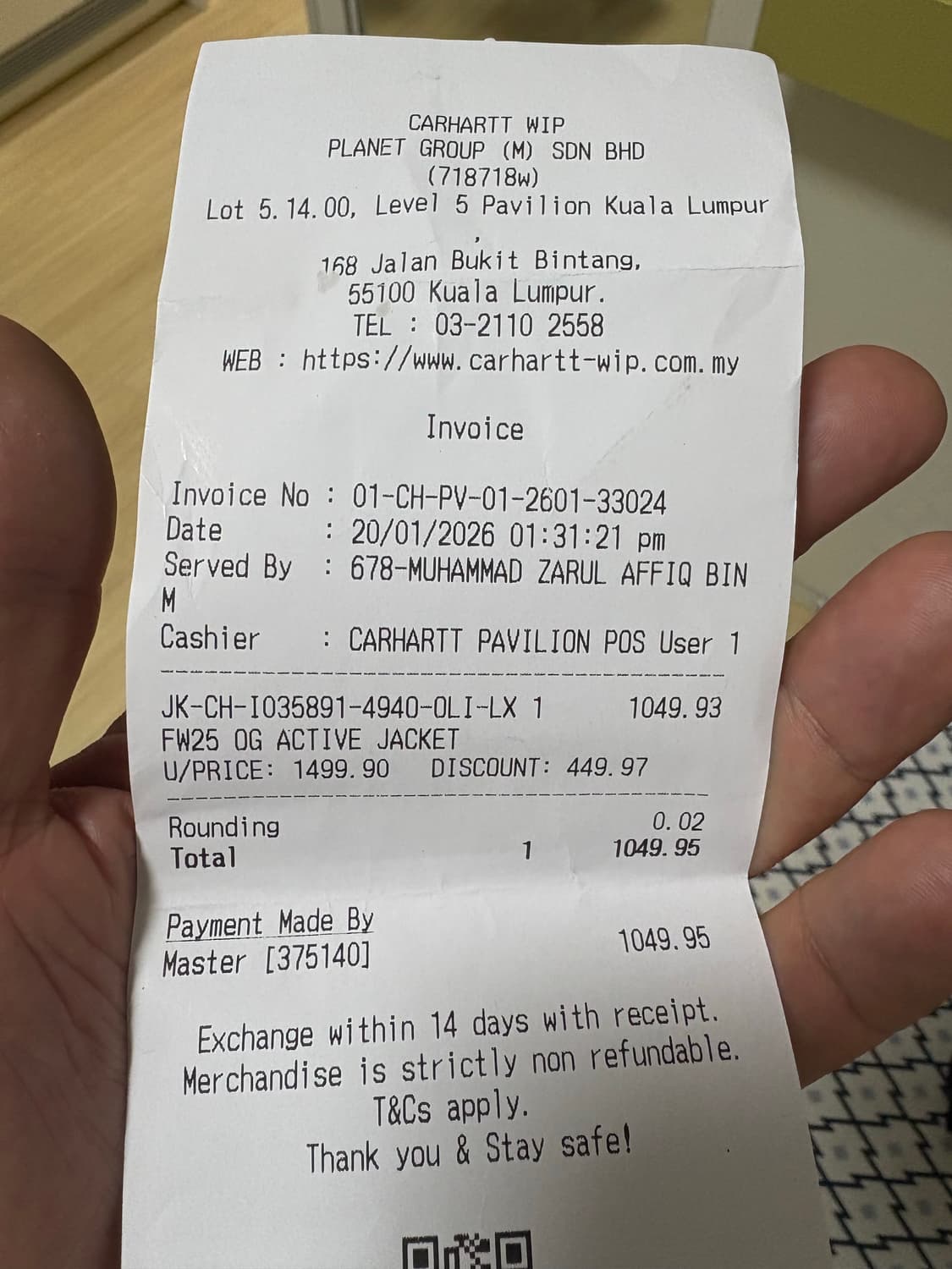 칼하트 wip og 액티브 자켓 상품이미지4