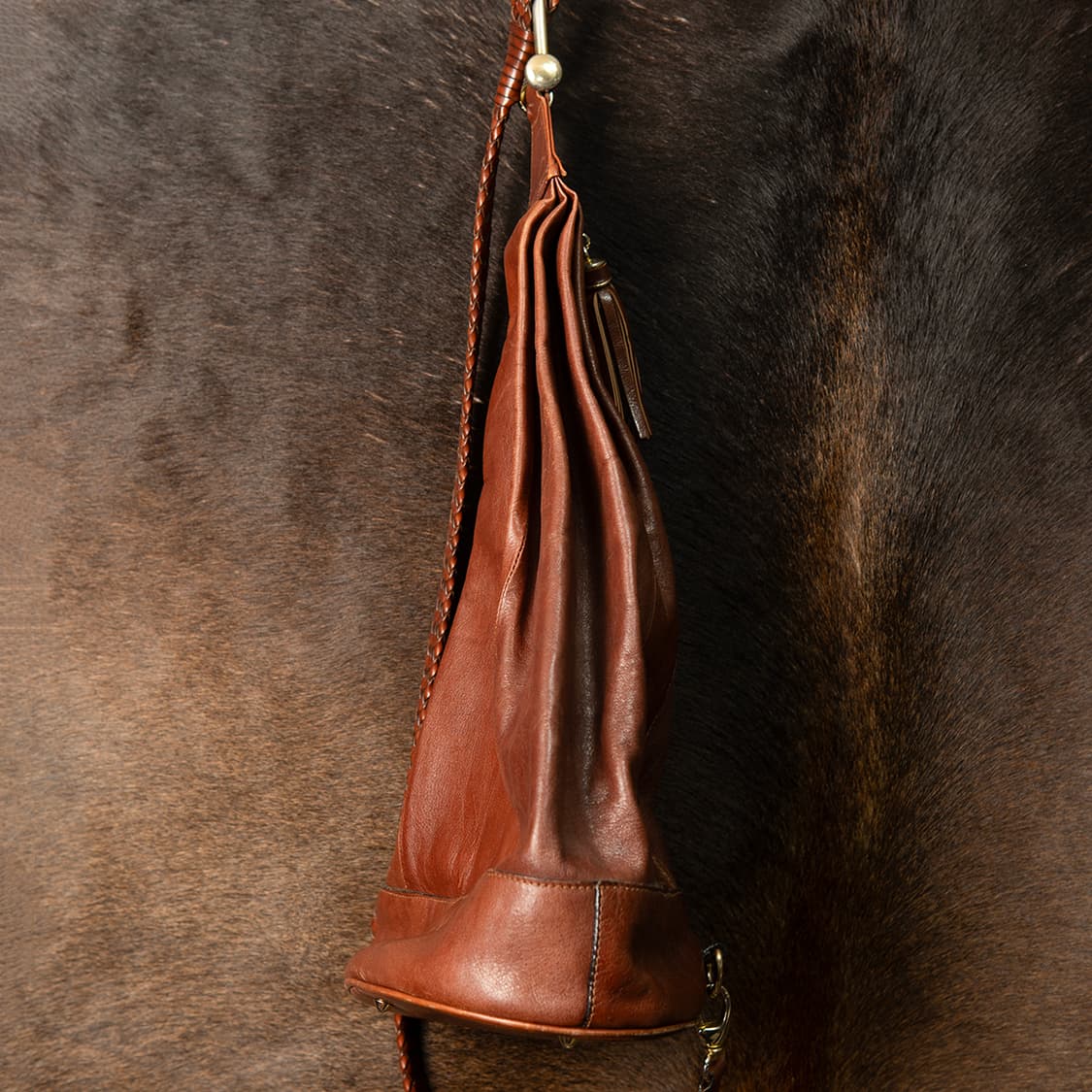 90s JACOBSON'S 이태리 메이드 리얼 레더 슬링 백  상품이미지2