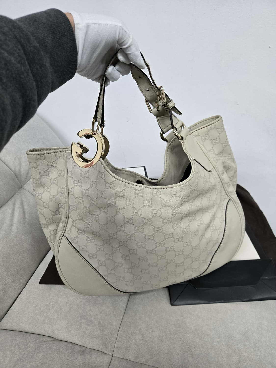 [보증서 정품]구찌 인터로킹 시그니처 숄더백 상품이미지4