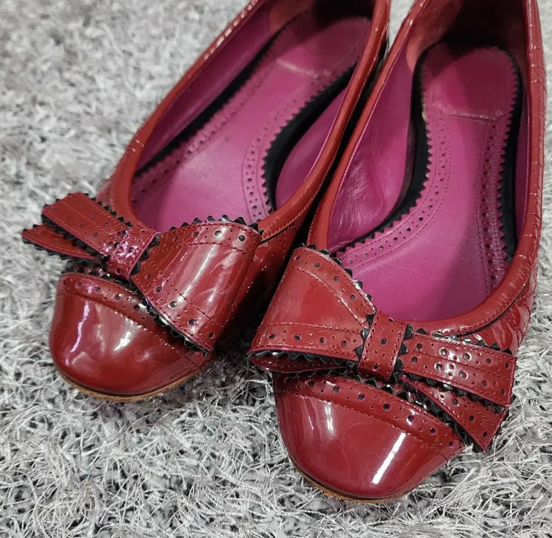 디올 페이턴트 로퍼 단화 플랫슈즈 37 상품이미지3