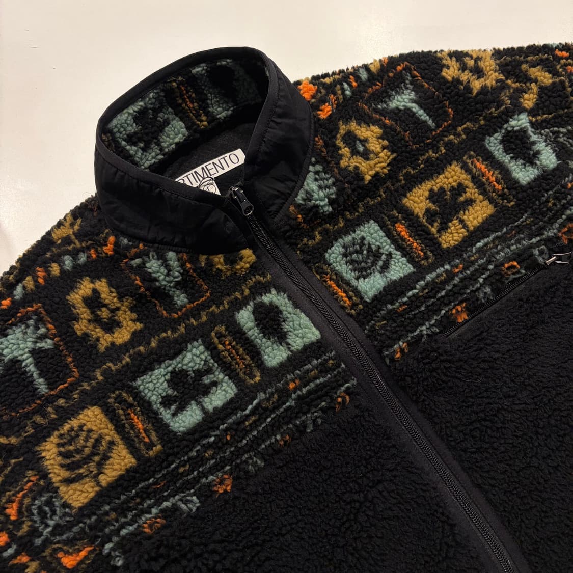 [L] 파르티멘토 에스닉 패턴 뽀글이 플리스 자켓 C722 상품이미지3