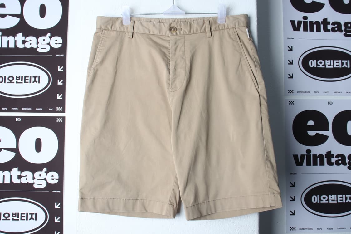 (M-L) 빈폴 반바지 팬츠 베이지 면 아메카지-P9947 상품이미지2