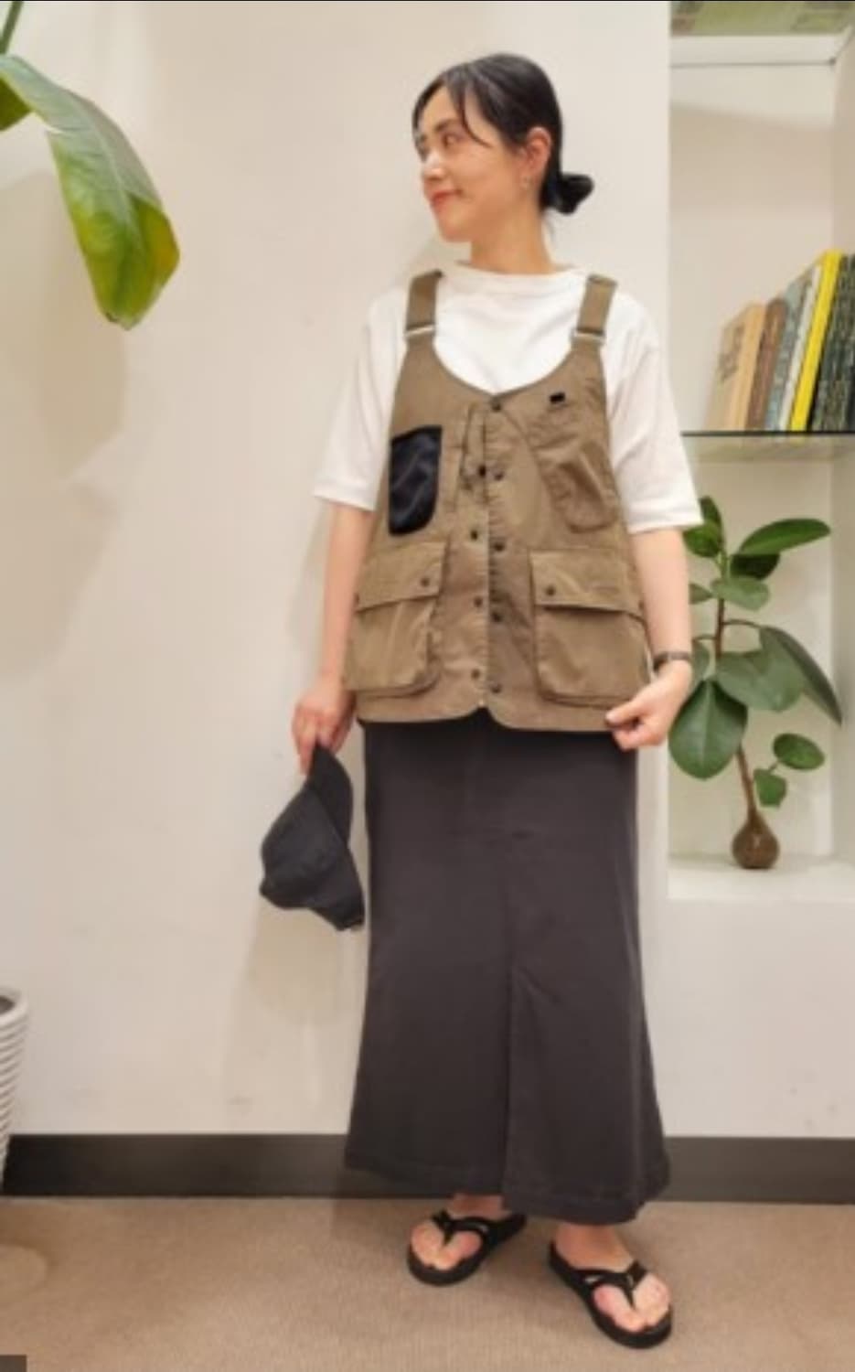 포크앤스푼 프런트 슬릿 스커트 상품이미지1