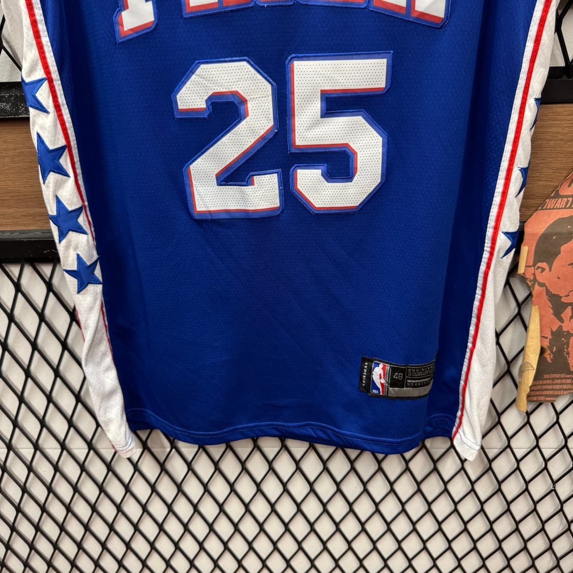 나이키 NBA 필라델피아 시몬스 아이콘 에디션 스윙맨 나시 져지 상품이미지4