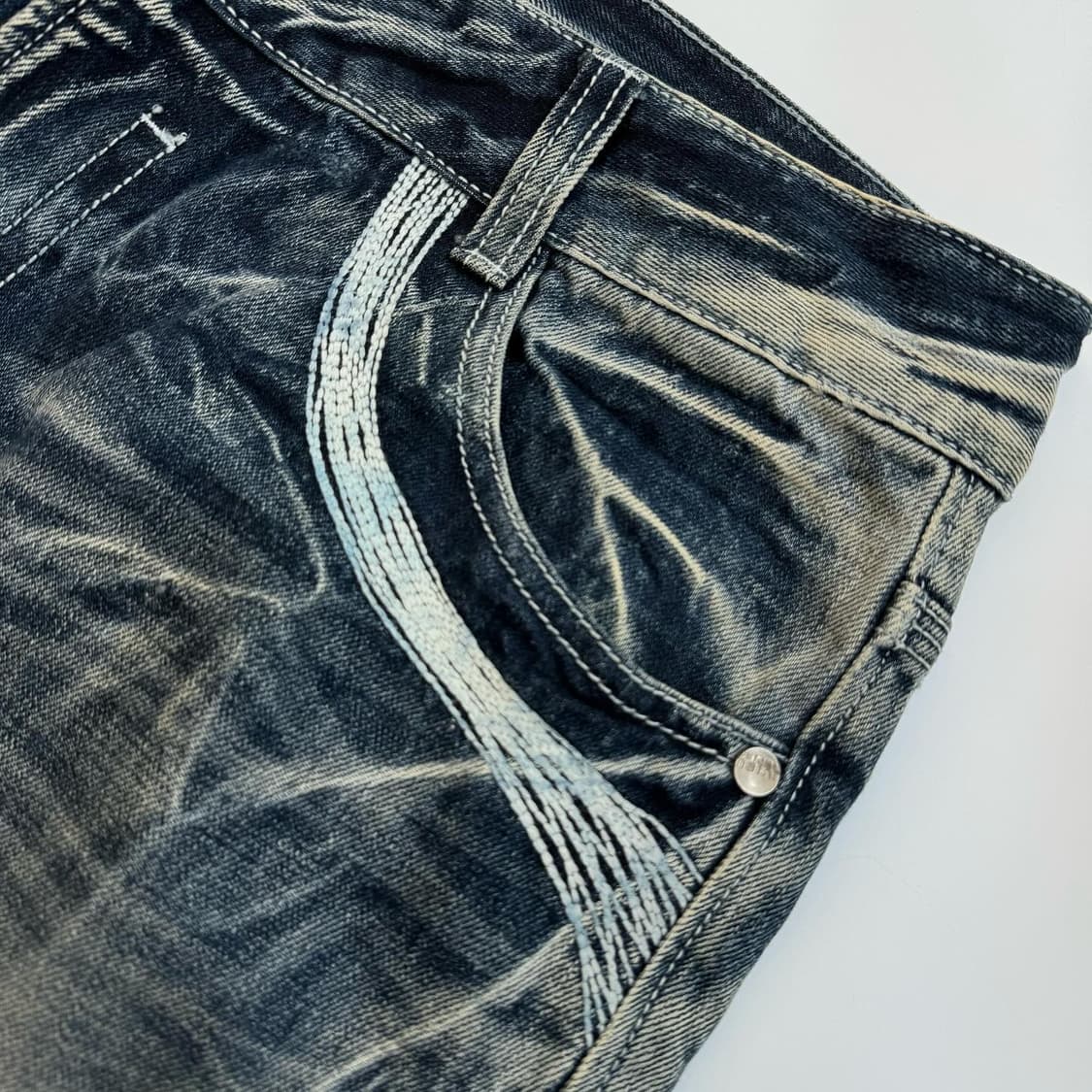 Evisu  에비수 스톤 워시드 데님팬츠 상품이미지5