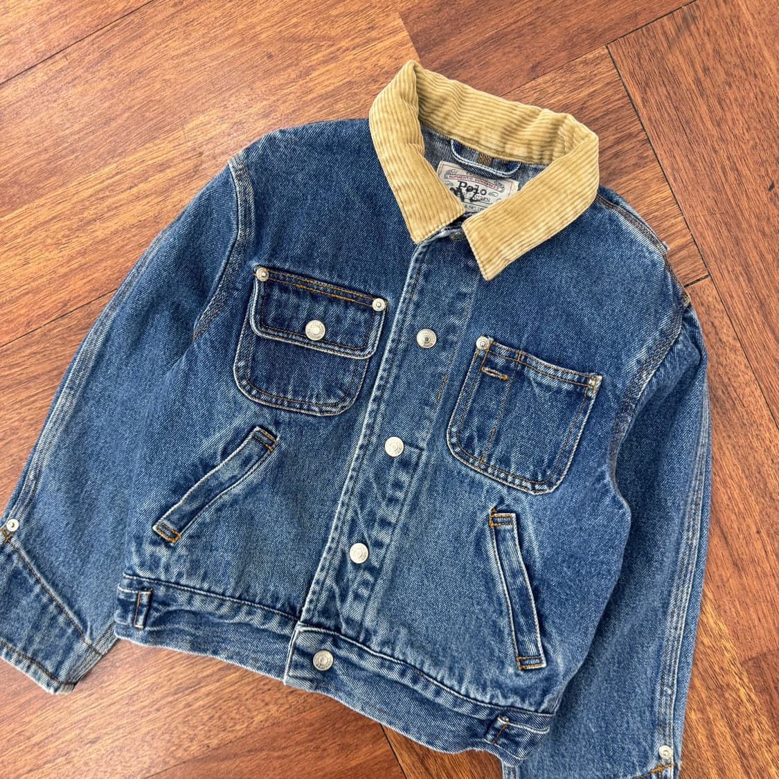 6size 폴로 랄프로렌 폴로키즈 90s 데님 덩가리 자켓  상품이미지3