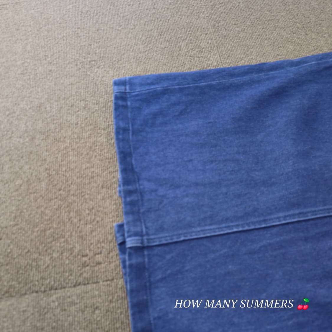 로리즈팜 밴딩 데님 롱 스커트 F 블루 코튼 빈티지 포켓 워싱 상품이미지4