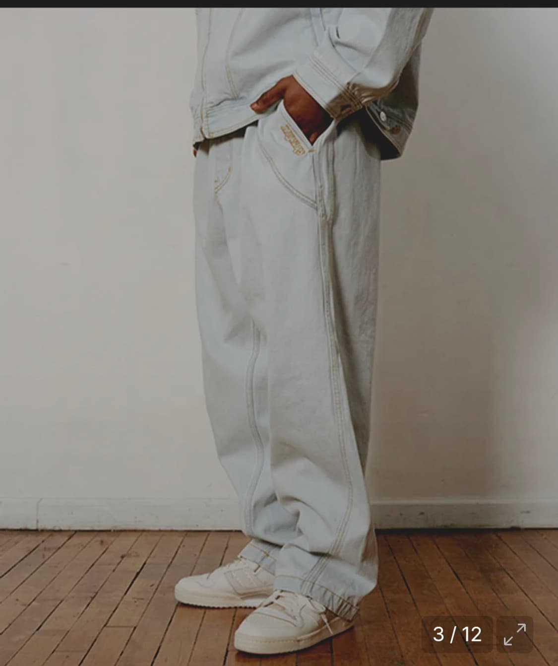 위캔더스(WKNDRS) 벌룬 데님 팬츠 판매합니다. 상품이미지1